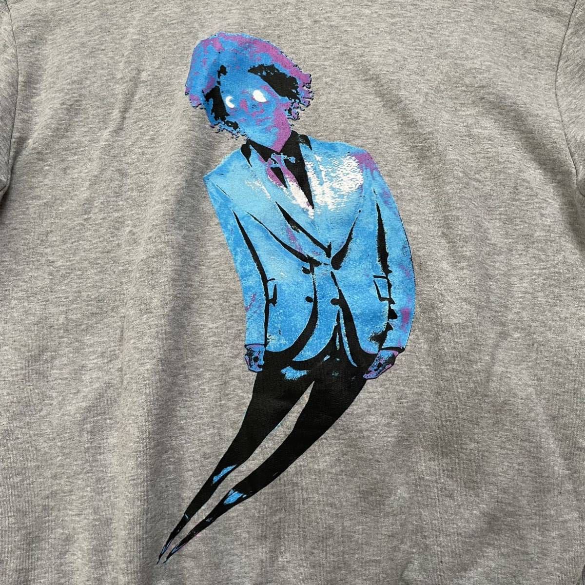 BTS ジンさん&RMさんダブル着用】極美品LOUISVITTON ルイ・ヴィトン ネオンウォーキングマン オーバーサイズ グレーパーカー - メンズファッション