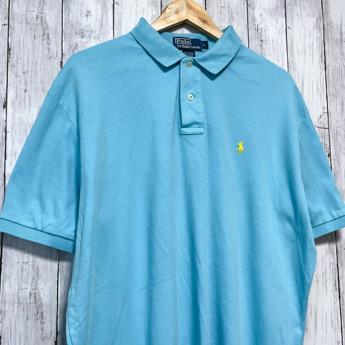 ラルフローレン POLO Ralph Lauren Polo ポロシャツ 半袖シャツ メンズ ワンポイント Lサイズ 2-100_画像3