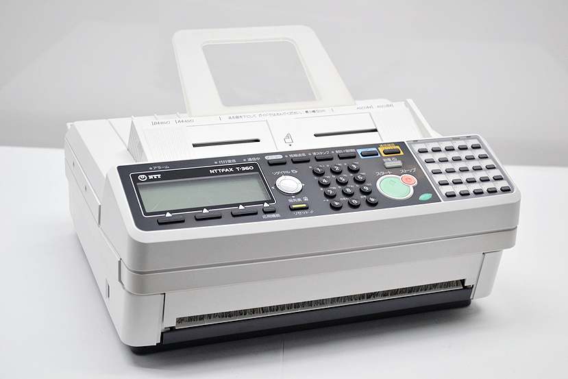 業務用中古FAX/業務用中古ファックス NTT 感熱紙タイプFAX T-360/最大B4用紙サイズ カウンタ2523 ムラテック OEM_画像1