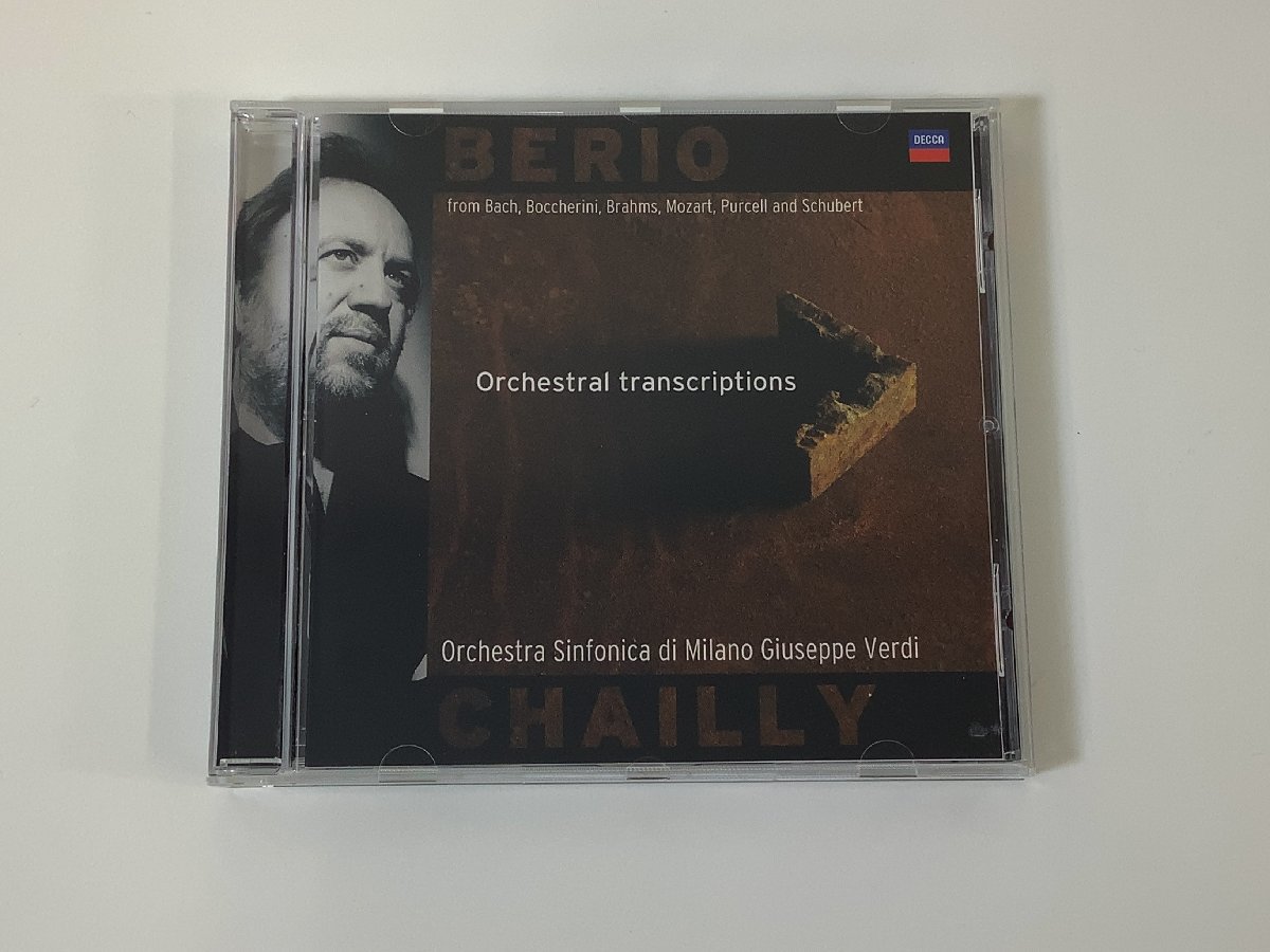 【CD】Berio・Orchestral transcriptions・Chailly /シャイー/【ta05a】_画像1