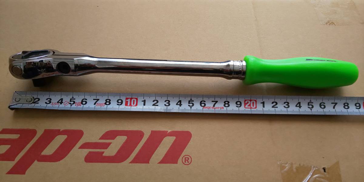 ☆スナップオン 3/8(9.5mm)スイベルラチェット グリーン☆Snap-on