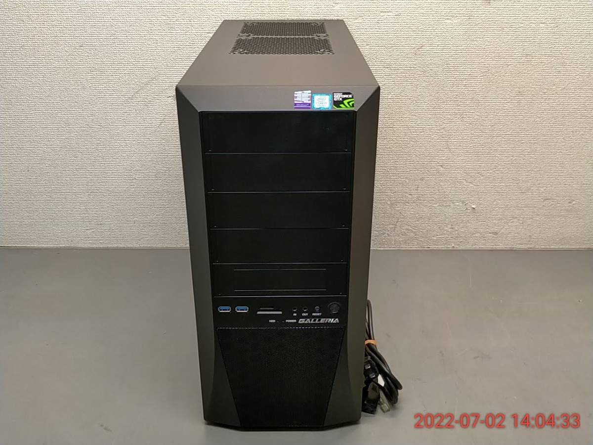 ASNRQ DOSPARA GALLERIA XT(KT67/B365/1660Ti) Core i7 8700 32GB