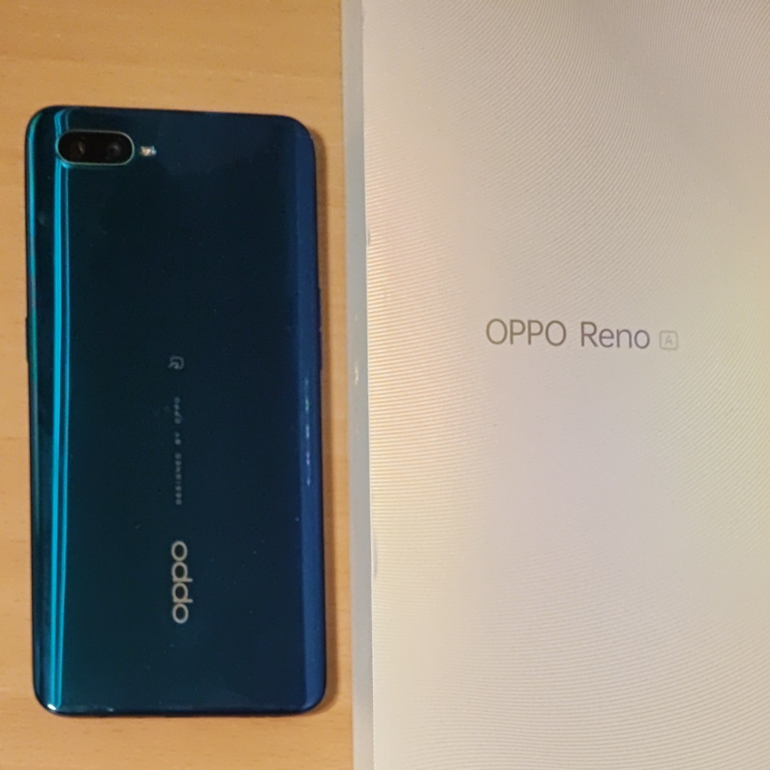 OPPO reno A 128GB SIMフリー ブルー｜PayPayフリマ
