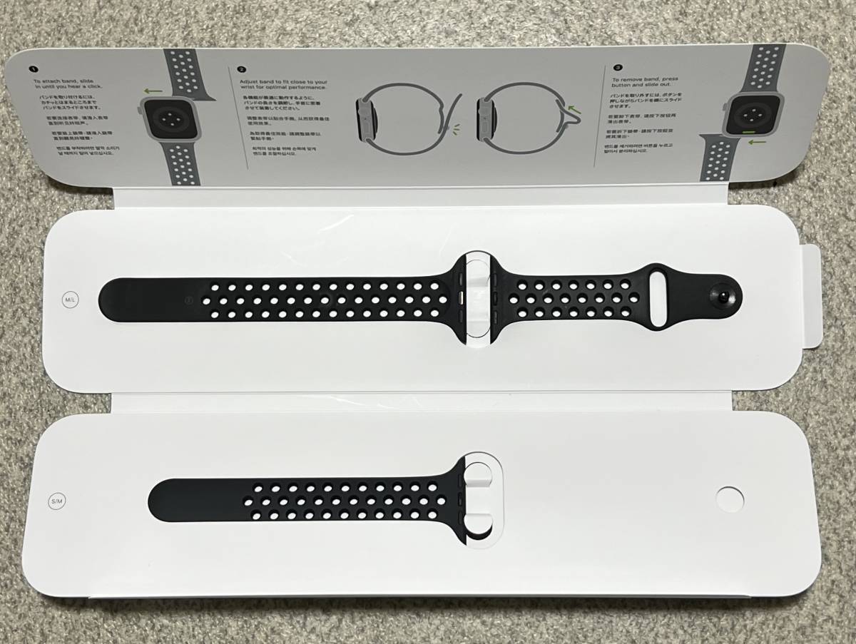 Apple Watch アップルウォッチ Nike SE GPSモデル 44mm MYYK2J/A スペースグレイアルミ Nikeスポーツバンド【中古】_画像9