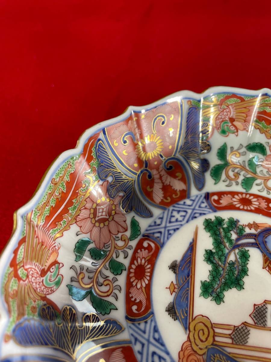 ヤフオク!   時代物 古伊万里 大明成化年製 金彩 色絵染付 小皿 古美