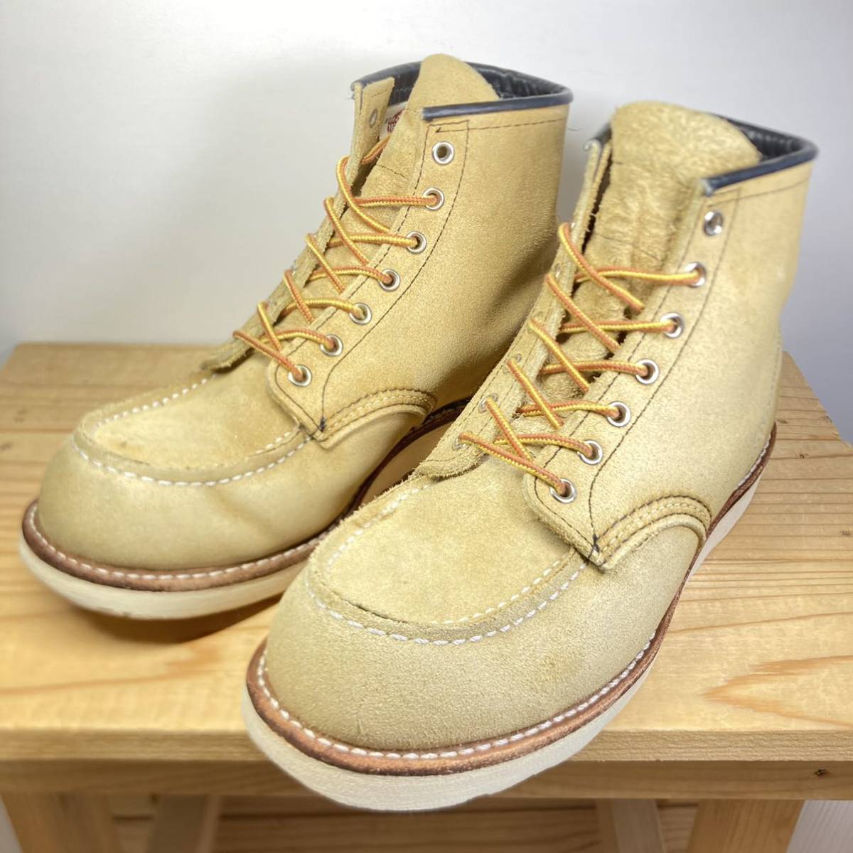 【しておりま】 REDWING レッドウイング 8173 8.5E モックブーツ スエード2 けます