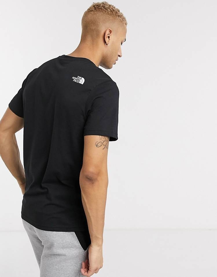 THE NORTH FACE ノースフェイス　tシャツ 半袖 トップス 人気 黒 ブラック 海外限定 シンプルドーム 海外Mサイズ