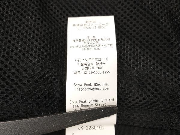 Snow Peak 22S/S Ny/Paper Cloth Jacket Black スノーピーク ペーパー