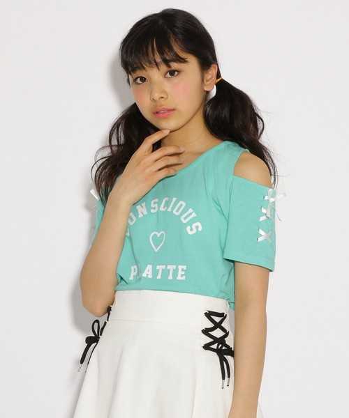人気ブレゼント! ピンクラテ Tシャツ 半袖 紐 ゴム レディース Lサイズ