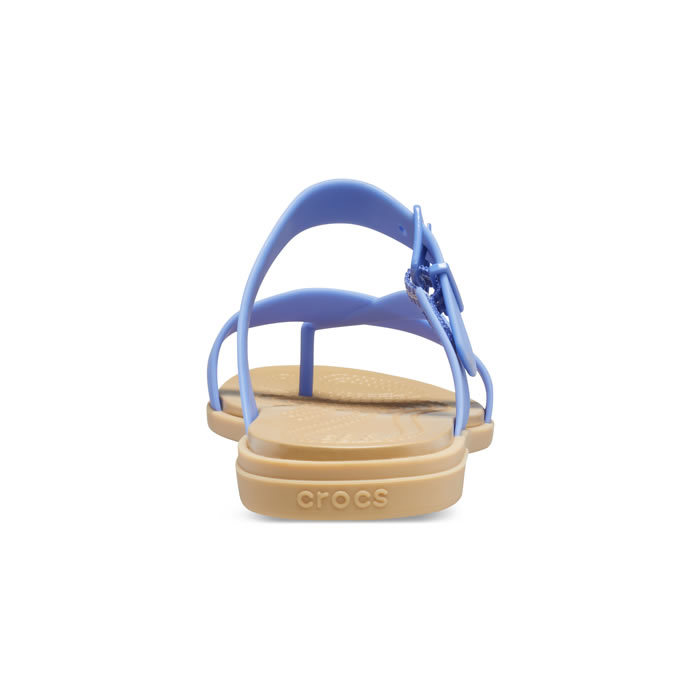 21cm クロックス Tulum Toe Post Sandal LapisｘTan トゥルム トゥ ポスト サンダル ウィメン ラピスｘタン 新品_画像4