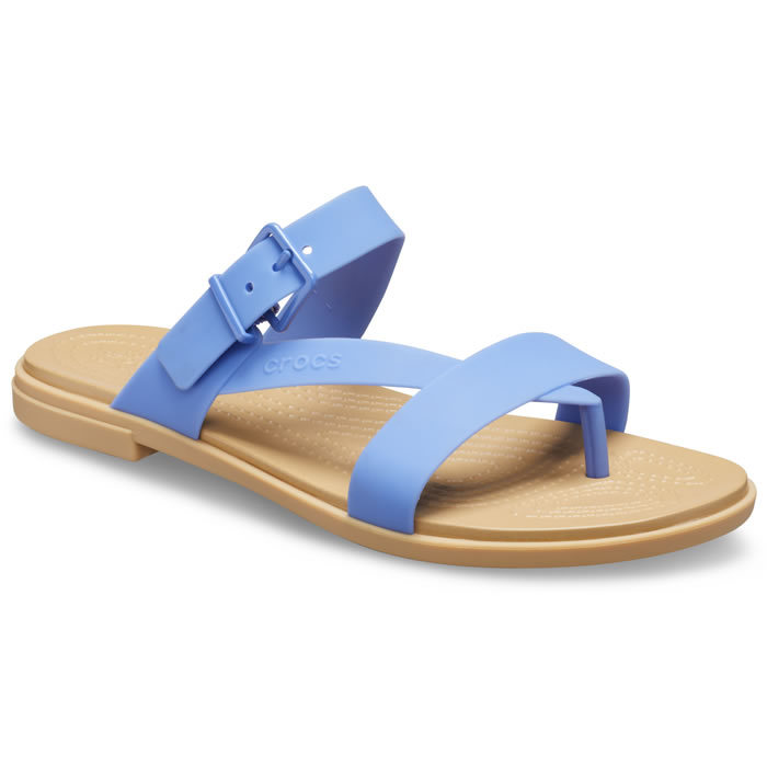 21cm クロックス Tulum Toe Post Sandal LapisｘTan トゥルム トゥ ポスト サンダル ウィメン ラピスｘタン 新品_画像5