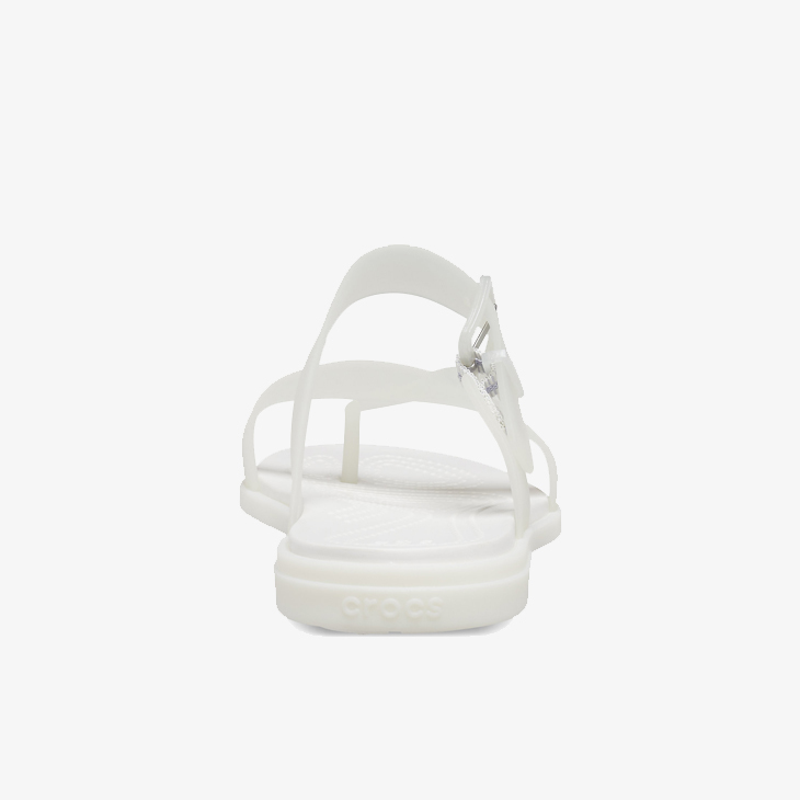 23cm クロックス トゥルム トランスルーセント トゥー ポスト オイスター crocs Tulum Translucent Toe Post Oyster W7 ホワイト系 新品_画像4