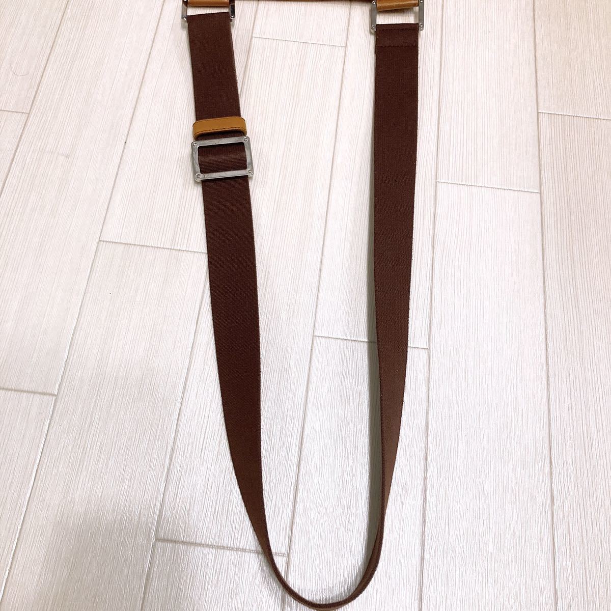 LOEWE ロエベ アナグラム レザー スエード ショルダーバッグ 斜めがけ