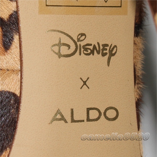 arudox Disney ALDO x Disney Stessymickey heel pumps leopard print leopard print Mickey Brown US6 EU36 approximately 23cm unused exhibition goods 