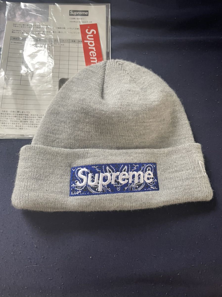 19aw Supreme New Era Bandana Box Logo Beanie シュプリーム