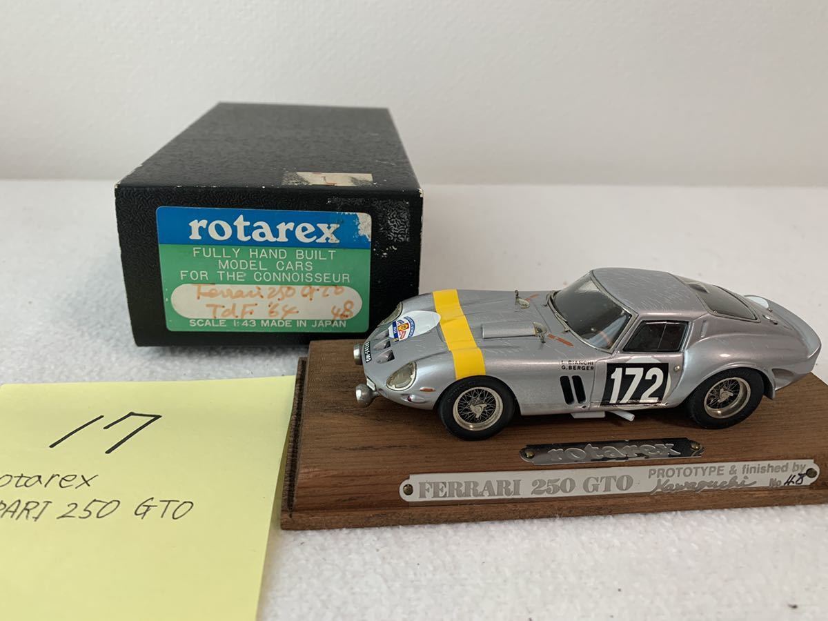 17】rotarex Ferrari 250 GTO 1/43 ミニカー フェラーリ minnade