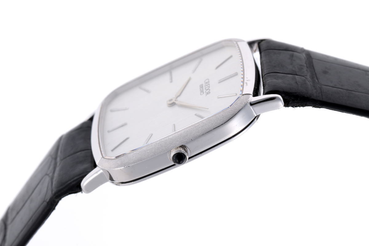 SEIKO セイコー クレドール スクエア クォーツ 6020-5710 K18WG メンズ