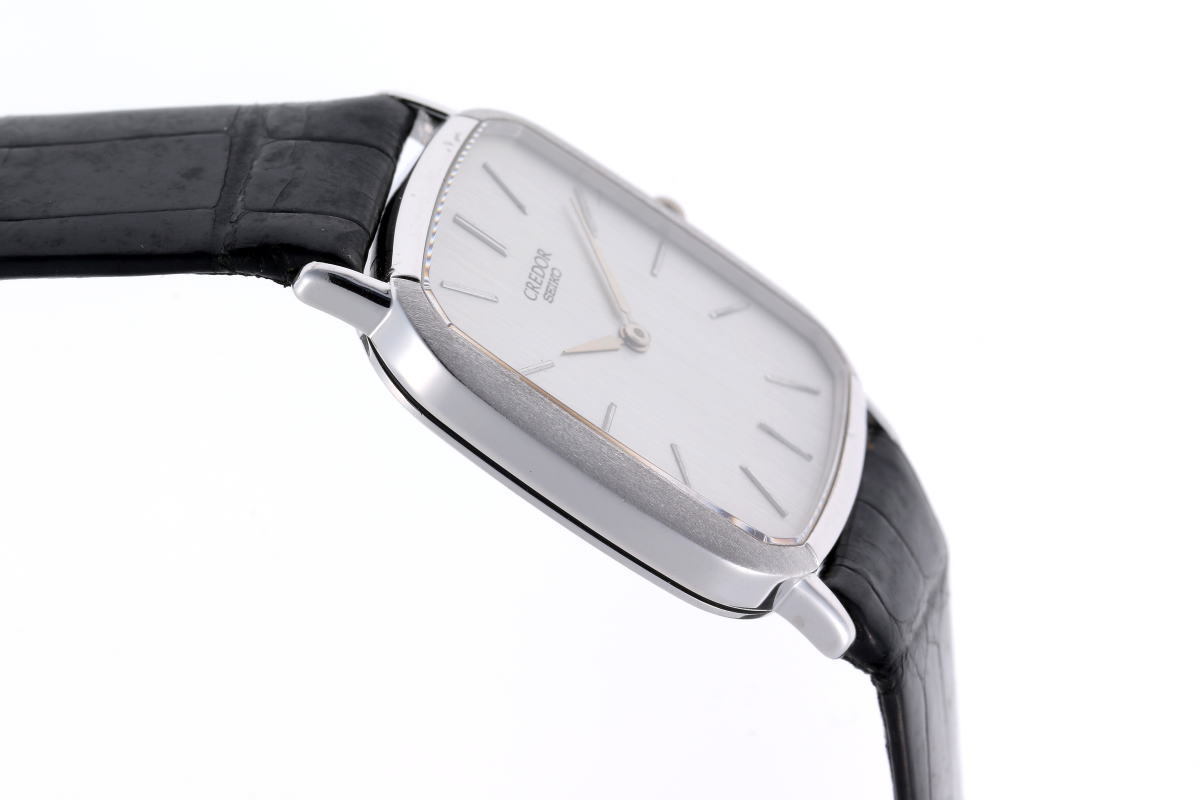 SEIKO セイコー クレドール スクエア クォーツ 6020-5710 K18WG メンズ