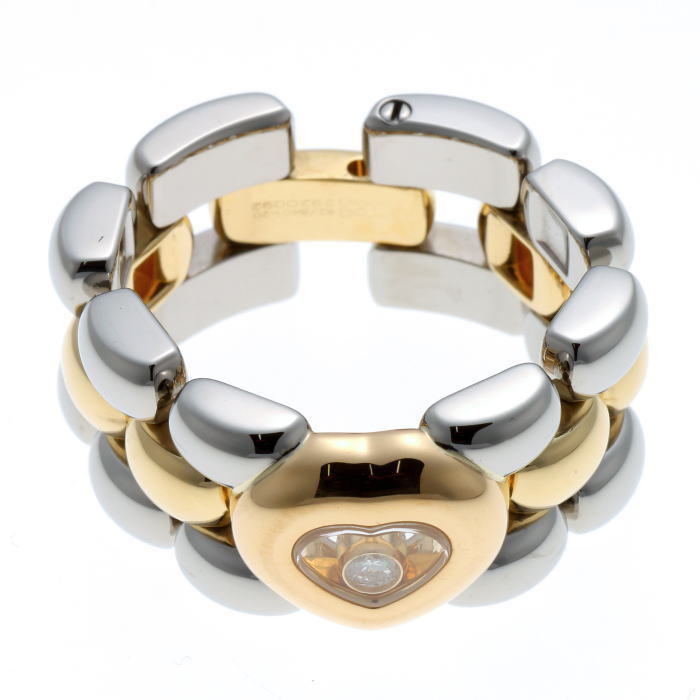 Chopard ショパール ハッピーダイヤモンド ハート コンビ リング 82