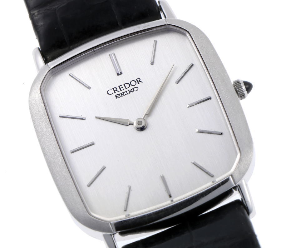 SEIKO セイコー クレドール スクエア クォーツ 6020-5710 K18WG メンズ