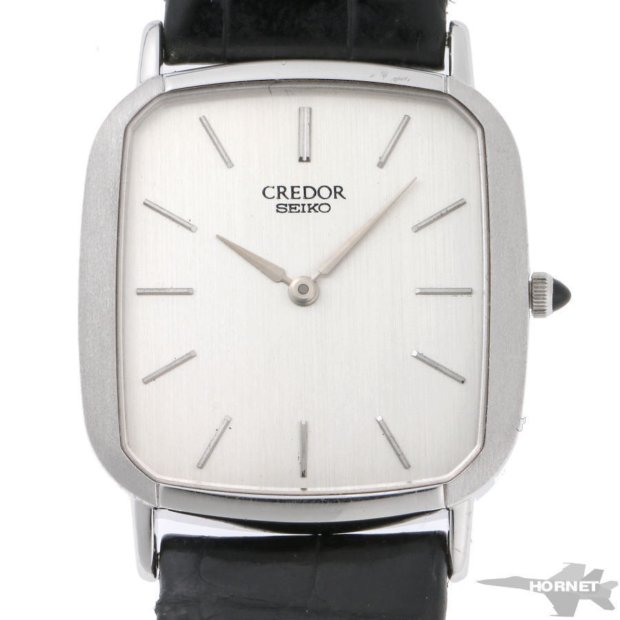 SEIKO セイコー クレドール スクエア クォーツ 6020-5710 K18WG メンズ