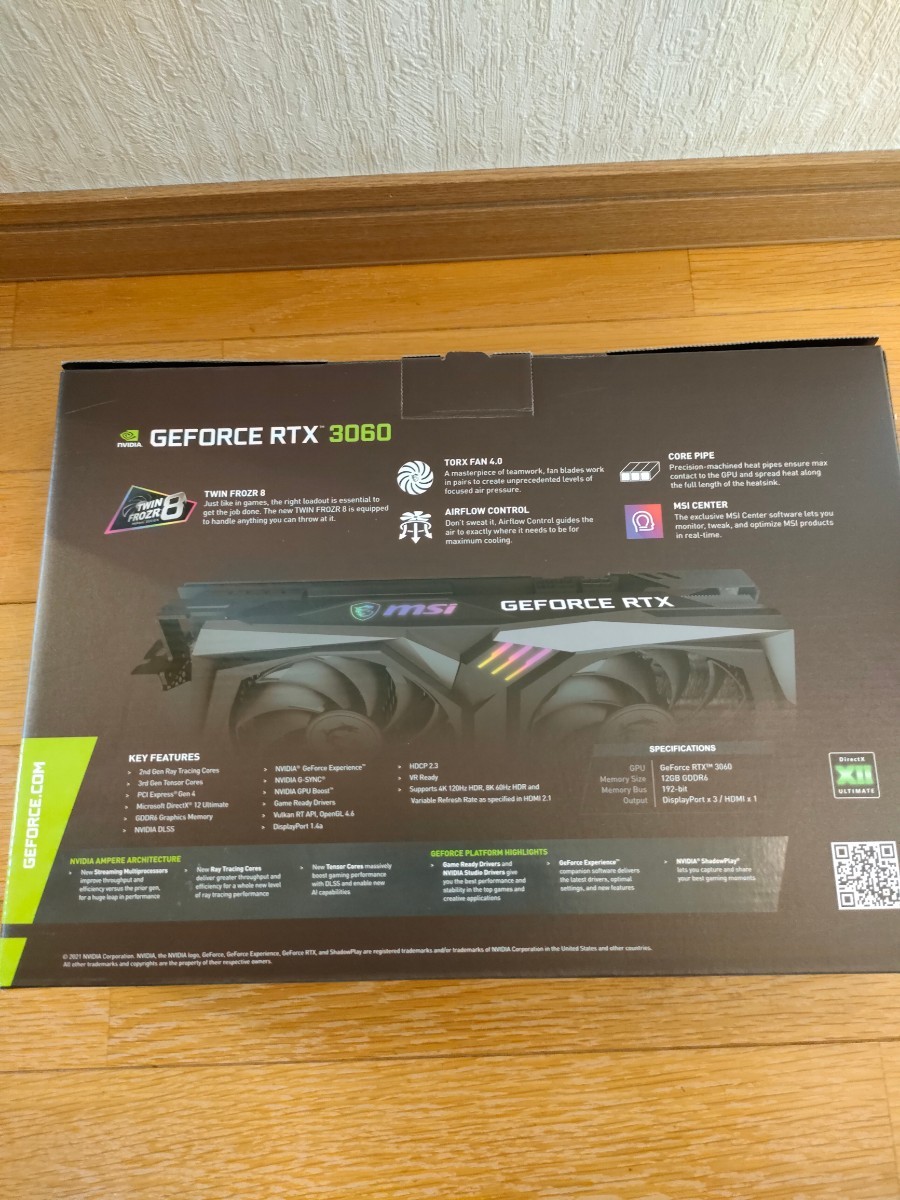 新品 グラボ MSI GeForce RTX 3060 GAMING X 12G ccorca.org