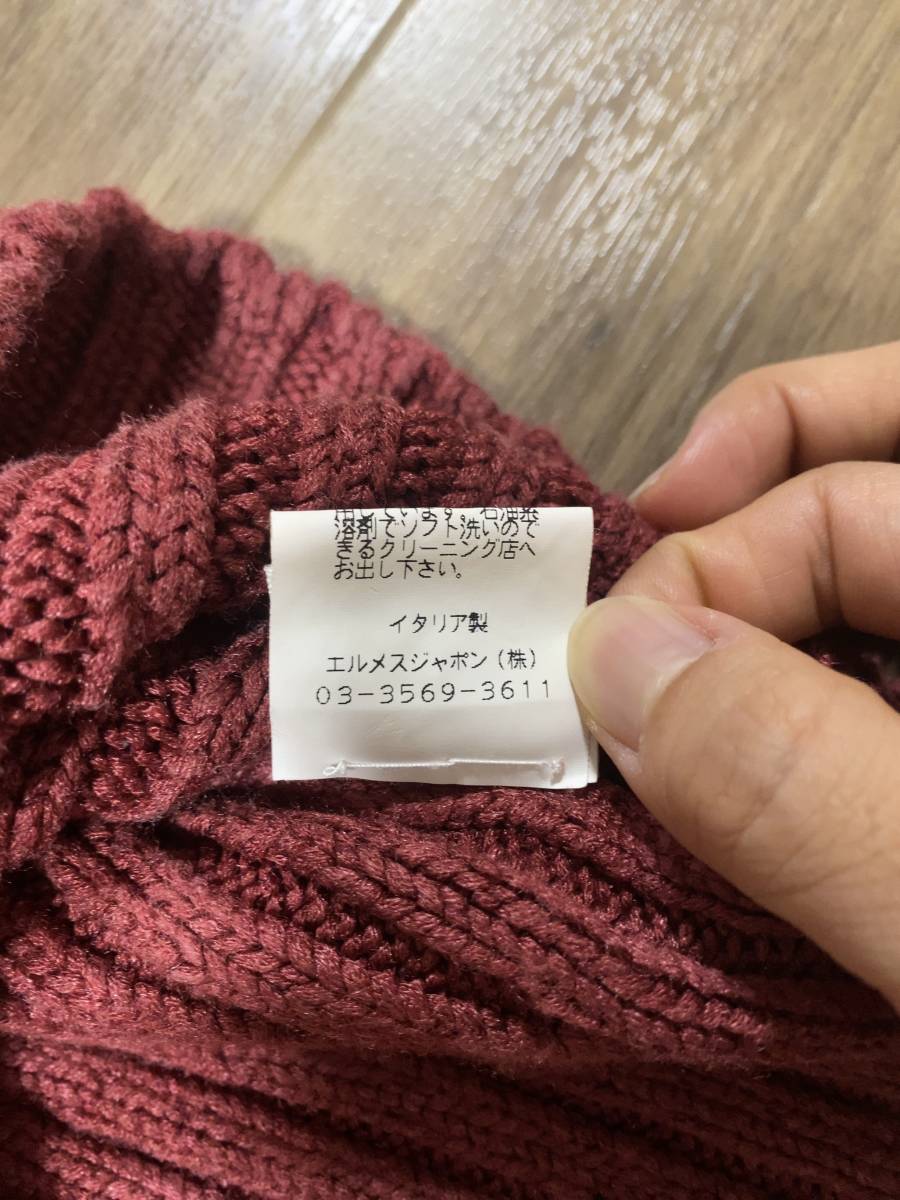 エルメス HERMES ミニ丈 シルクニットワンピース