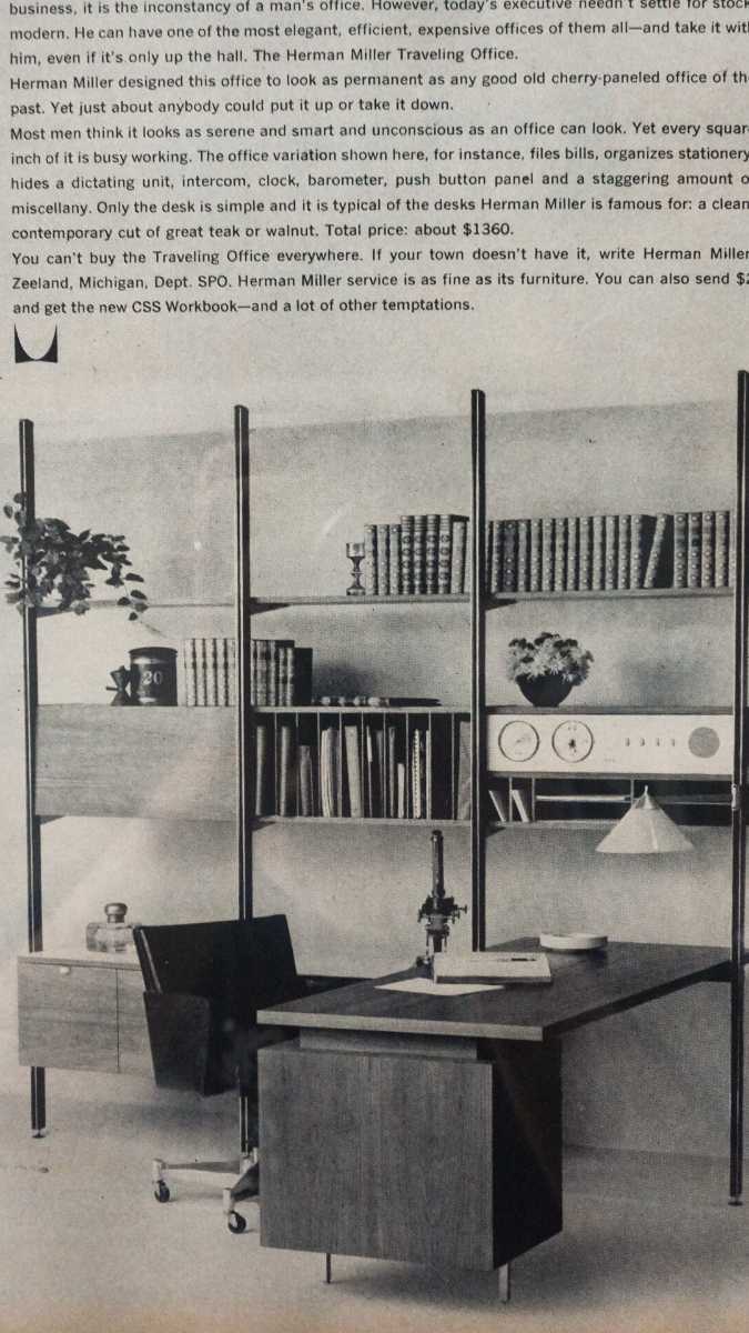 HERMAN MILLER Herman Miller фурнитура Ad ba Thai Gin g постер AD реклама искусство Vintage Vintage мебель фоторамка 