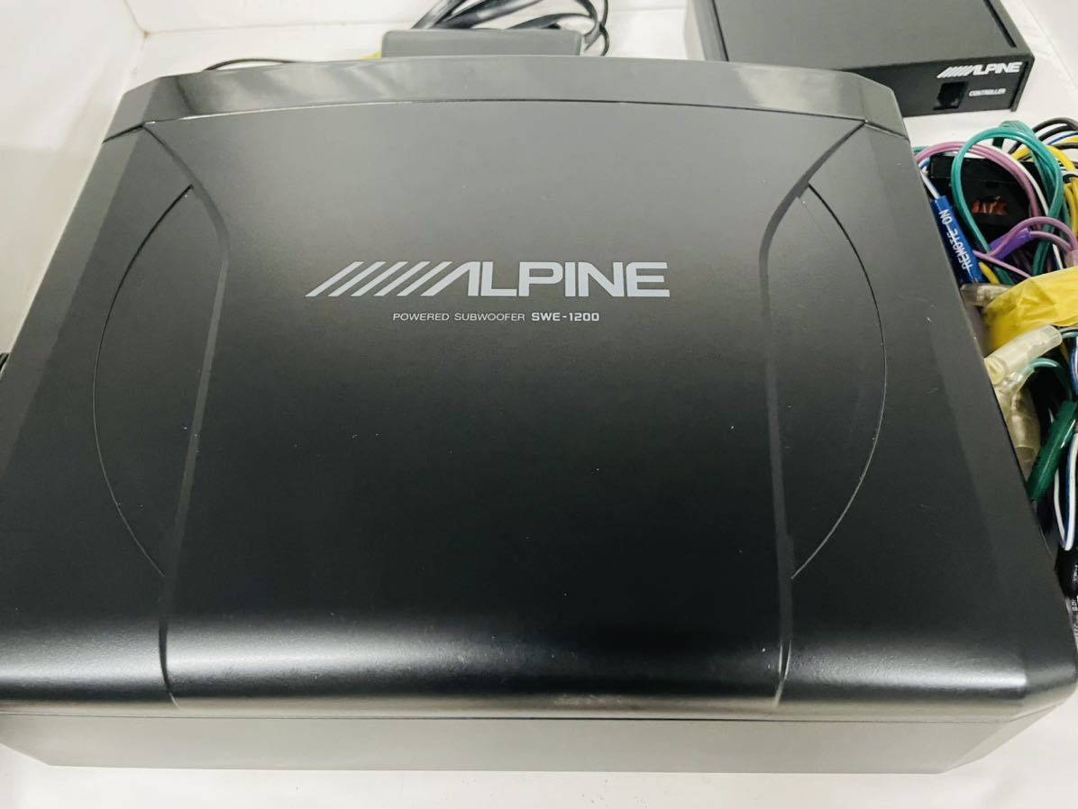 美品】 ALPINE サブウーファー SWE-1200 MXE-M150CKD チューンナップ