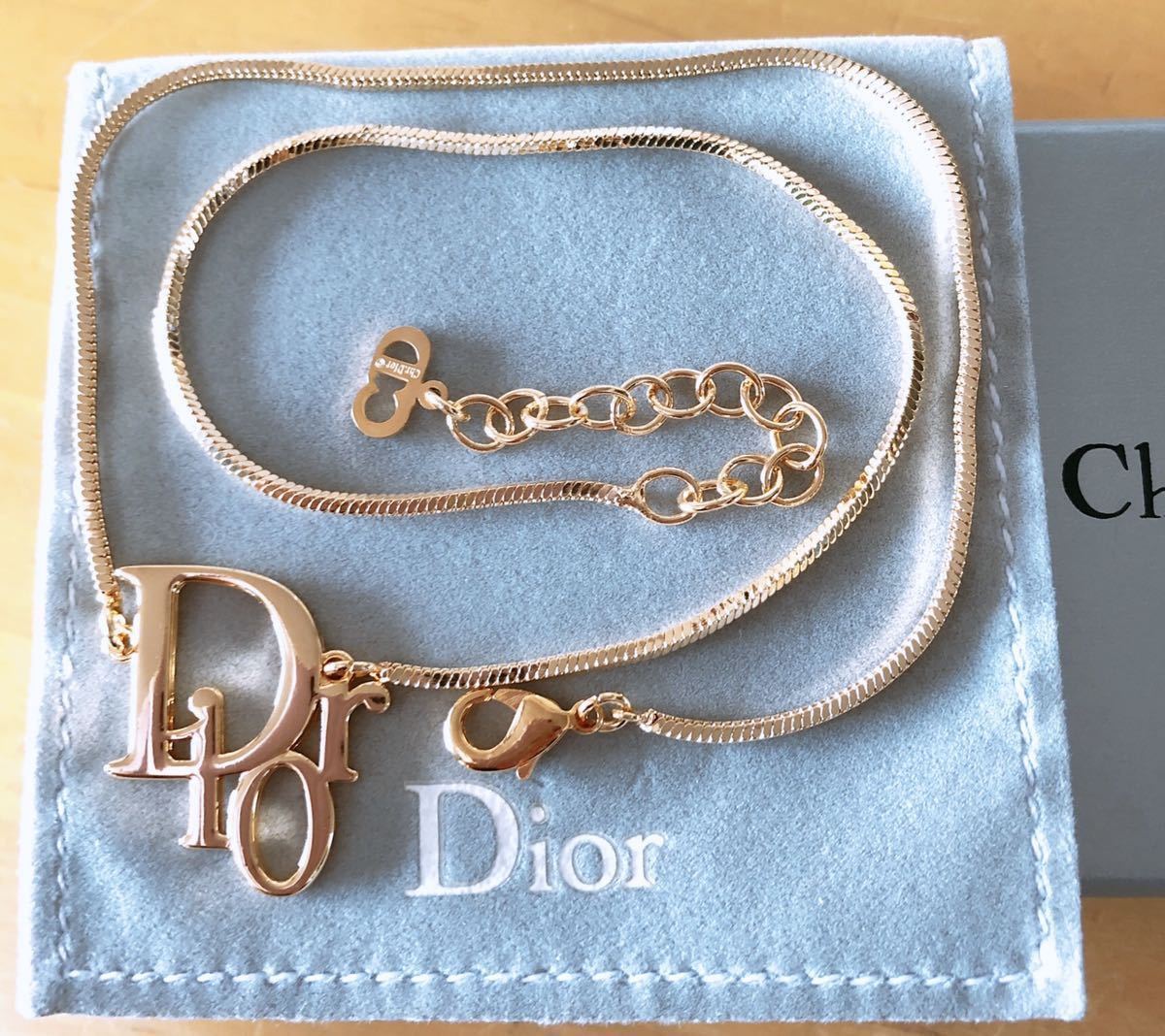 Christian Dior ディオール ネックレス ゴールド ロゴ | bergosafety