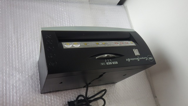 *CompactShredder GBC home use electric shredder GCS006X A4 3 sheets small . secondhand goods [180622]