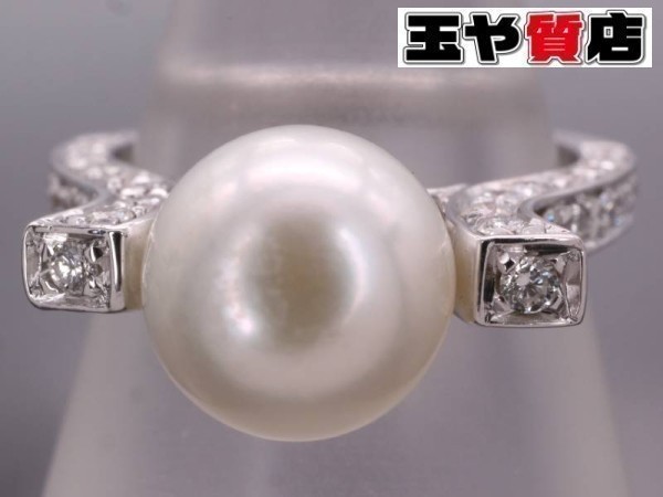 ポンテヴェキオ 美品 Ponte Vecchio パール7.5ミリ ダイヤ0.50ct