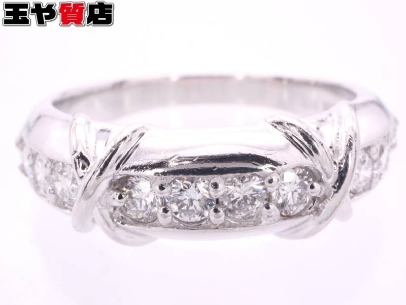 ポンテヴェキオ 美品 Ponte Vecchio ダイヤ0.30ct リング 8号 K18WG ホワイトゴールド_画像1