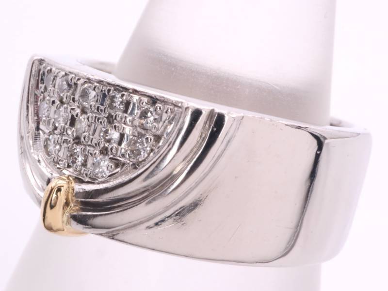 入庫」 k18YG ダイヤモンドリング 0.09CT 12号 - yankedesignstc.com