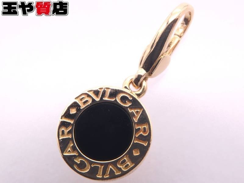ブルガリ ブルガリブルガリ チャーム オニキス ペンダントトップ 750
