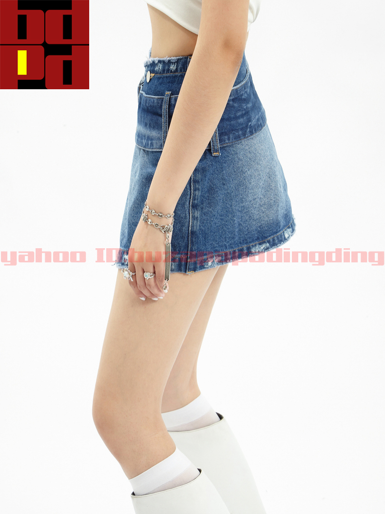  popular lady's Denim culotte short pants stylish outing fashion design casual sexy beautiful line woman woman .te-to girl R85