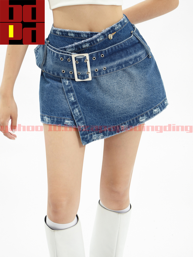  popular lady's Denim culotte short pants stylish outing fashion design casual sexy beautiful line woman woman .te-to girl R85