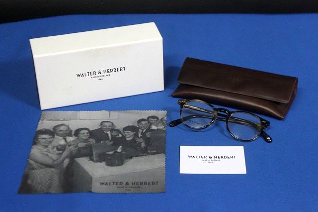 新品 WALTERHERBERT メガネフレーム Huxley A COL.3 47ロ21-145★送料350円