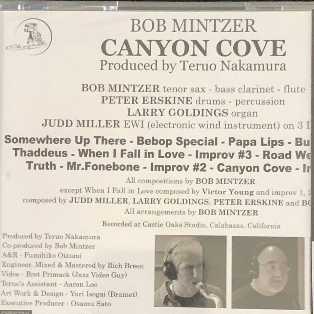 廃盤 帯付新品★CD「ボブ・ミンツァー / キャニオン・コーヴ」★CANYON COVE /Bob Mintzer /中村照夫/イエロージャケッツ/Larry Goldings