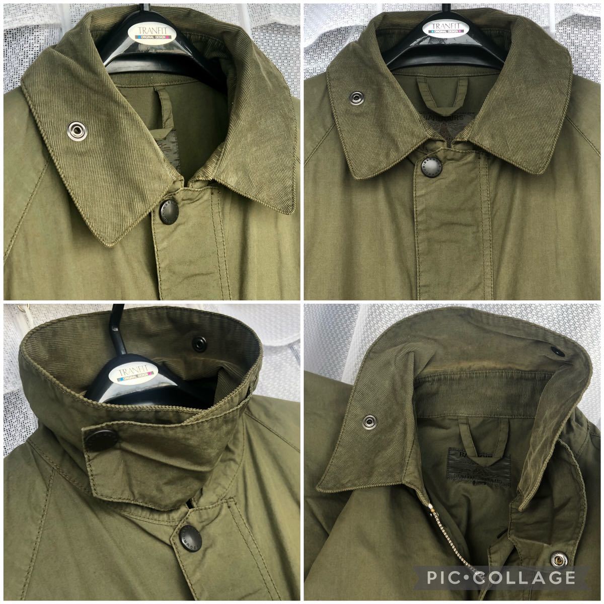 復刻 初期灯台ロゴ★Barbour / BEDALE Mセージグリーン★2012春夏 ノンワックス ビデイル バブアー/ノンオイル コットン カーキ ジャケット_画像2