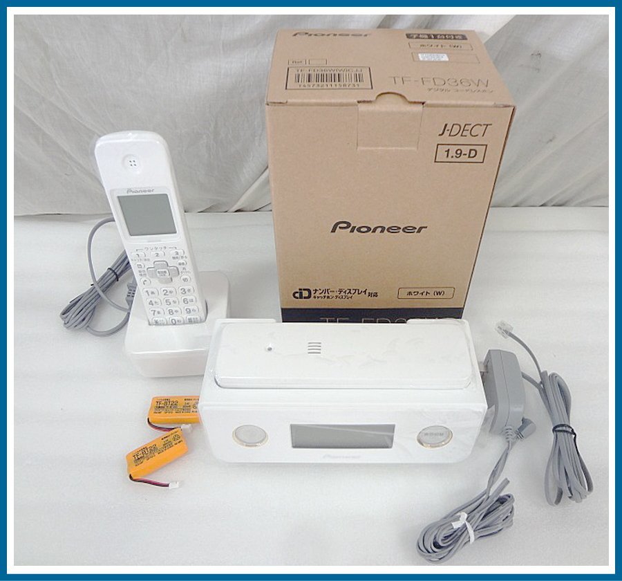 Kんふ6509 パイオニア Pioneer TF-FD36W デジタルコードレス電話機 子機1台付き 迷惑電話防止 家電 _画像1