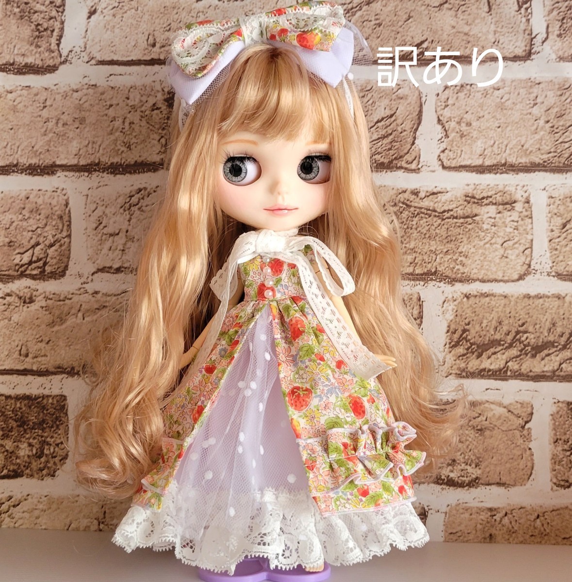 訳あり ネオブライス Blythe リカちゃん アイシードール いちご柄