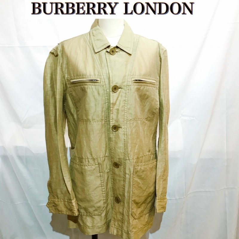 BURBERRY LONDON 麻 軽い 薄手 三陽商会 バーバリー