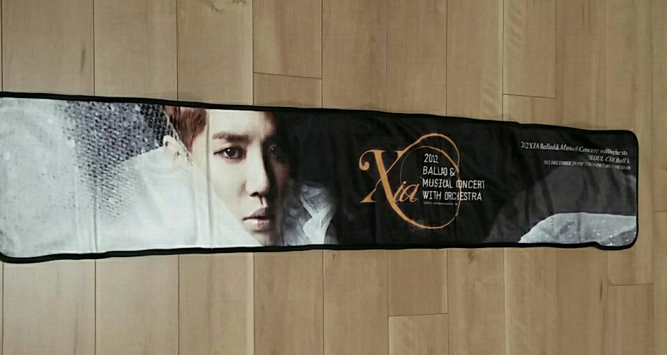 未使用 JYJジュンス XIA 2012年BALLAD&MUSICALCONCERT WITH ORCHESTRA 韓国コンサート 公式グッズ ブランケット 貴重 レアグッズ 送料無料_画像2