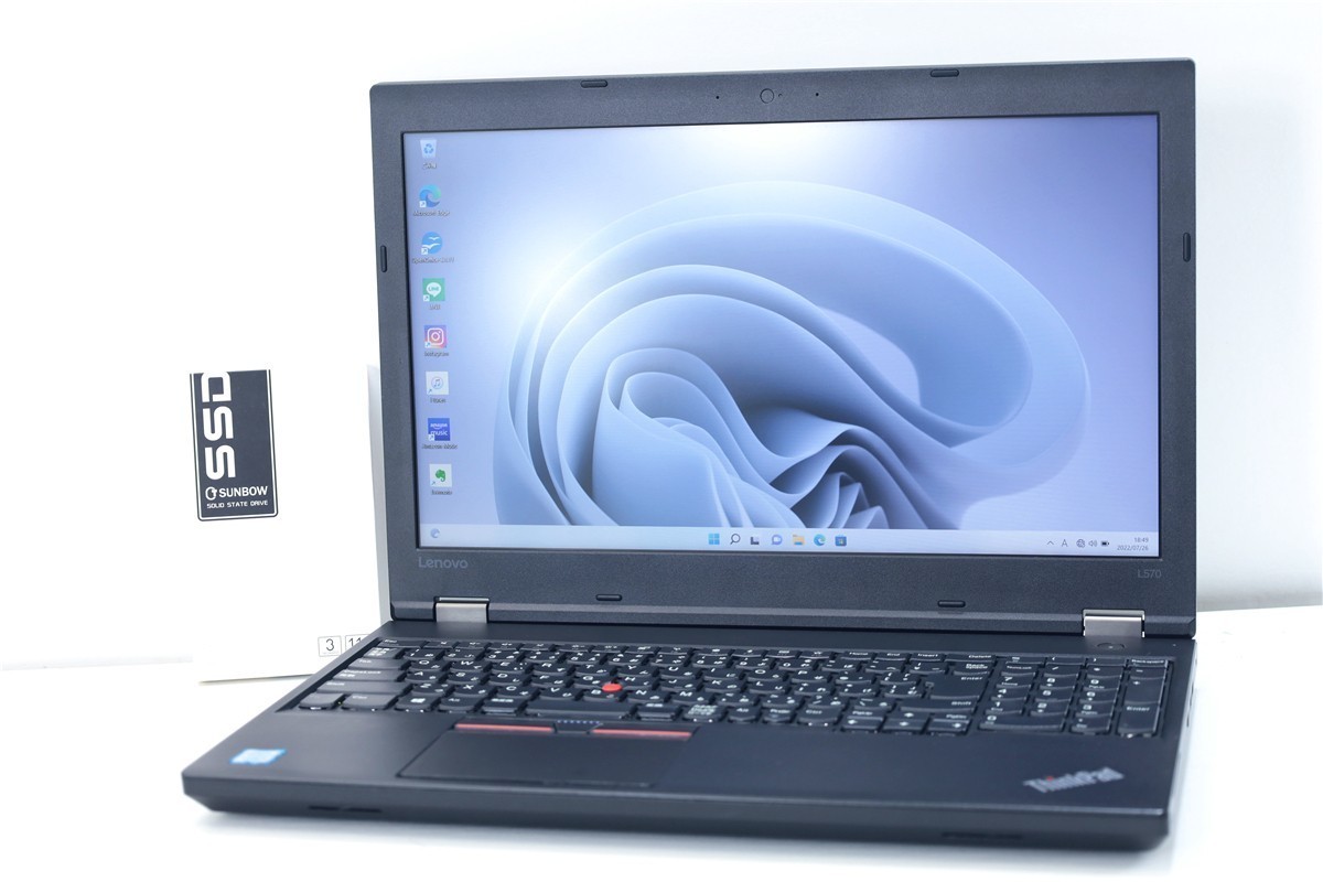 7月25日 新規 爆速☆Lenovo thinkpad L570☆i5 7300U☆8GB☆Office ...