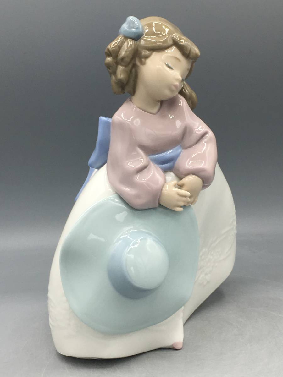 リヤドロ LLADRO ナオ 陶器人形 1329 少女 女の子 フィギュリン スペイン製 陶器 置物 リアドロ_画像3