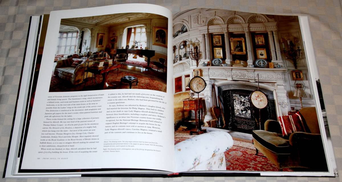 洋書　Lasting Elegance: English Country Houses 1830-1900 　永遠のエレガンス：　英国のカントリーハウス　2009年　特大型　中古本_画像10