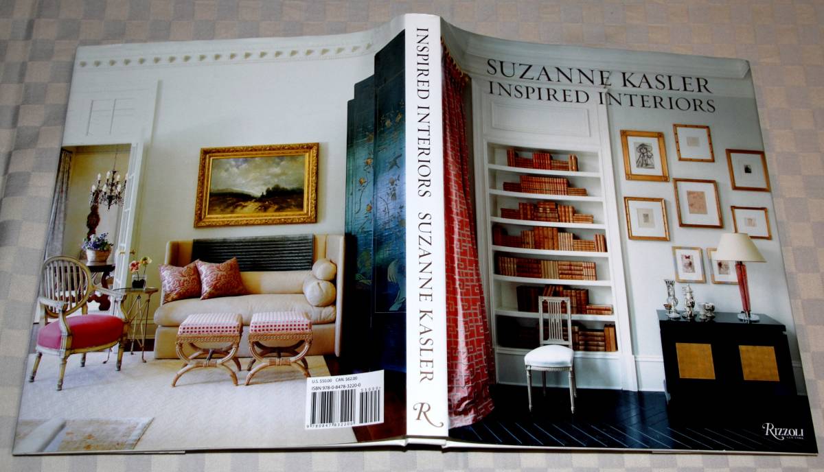 洋書　Suzanne Kasler: 　Inspired Interiors　スザンヌ・カスラーのインテリア・デザイン　2009年　大型　中古本_画像2