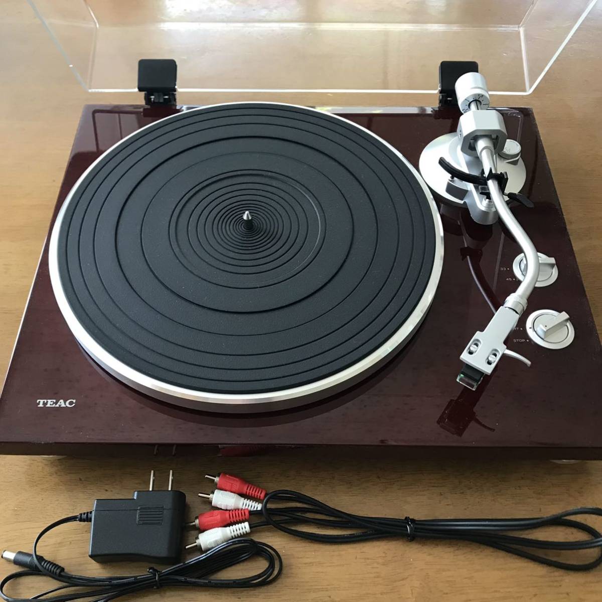 TEAC フォノアンプ内蔵アナログターンテーブル TN-350-CH レコード