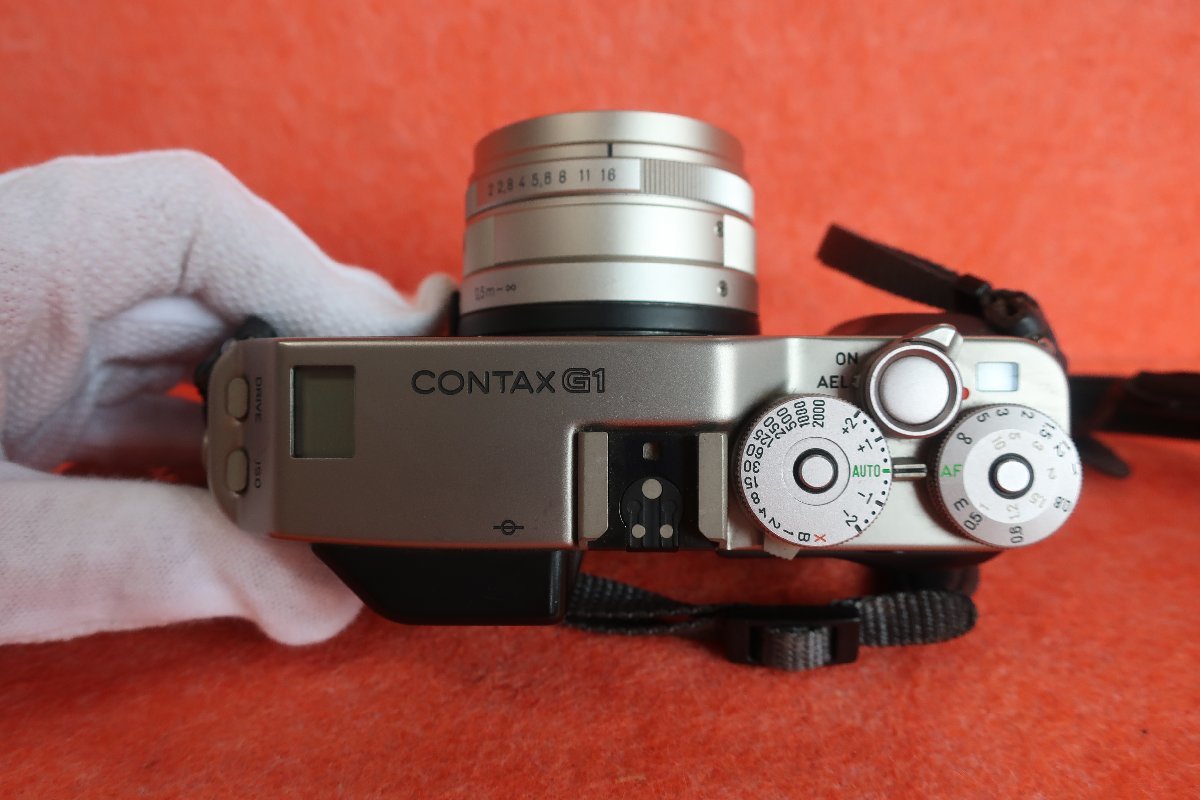 (A2) CONTAX G1 / Carl Zeiss Planar 2/45 T* コンタックス フィルムカメラ レンジファインダーカメラ ※現状品※_画像3